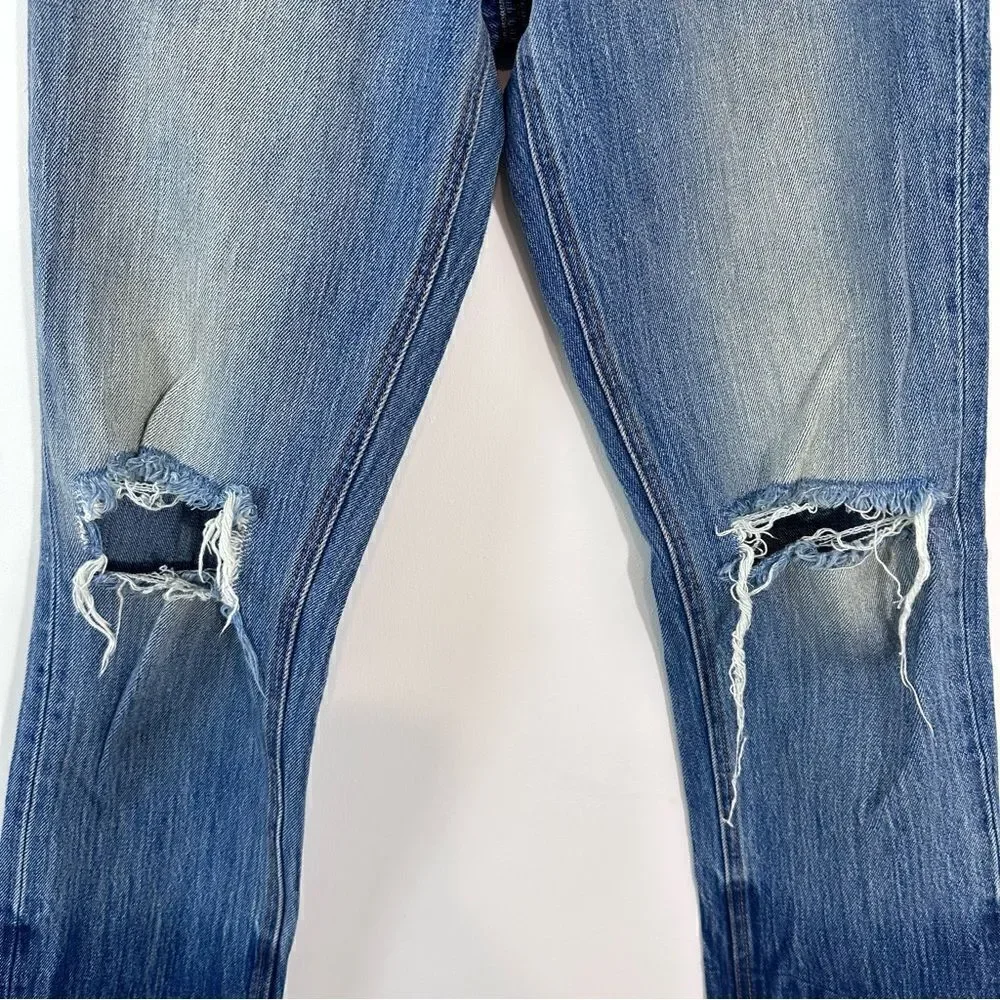 REVICE Milf Distressed Wide Leg Jeans